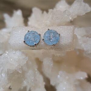 Bomb Party Blue Topaz Earrings